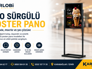 Eko sürgülü poster pano