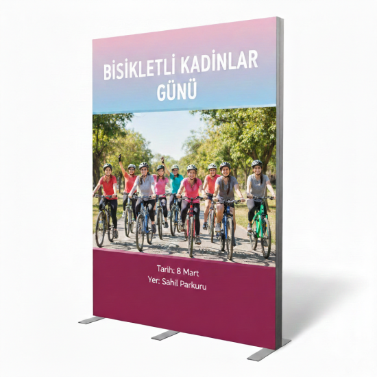 200x225 cm Lightbox Banner Işıklı Çift Taraflı Modüler