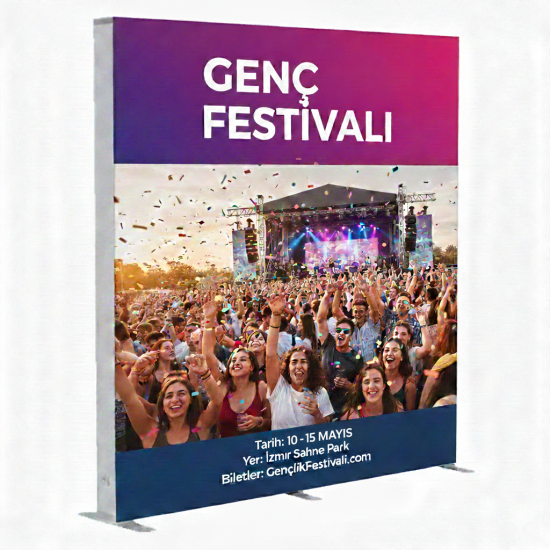 300x225 cm Lightbox Banner Işıklı Çift Taraflı Modüler