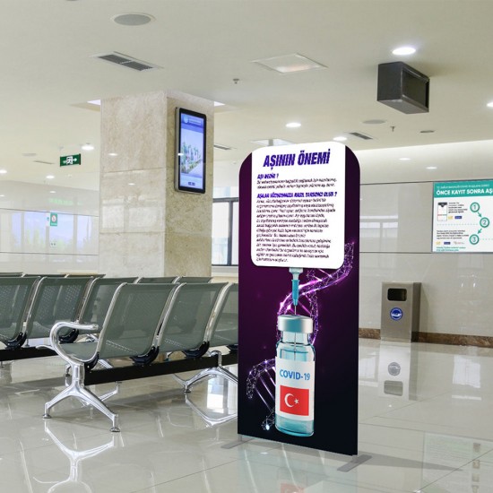 85x200 cm Tekstil Rollup Banner