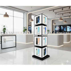 30x30 cm 4 Katlı Ayaklı Dönen Küp