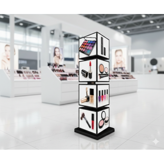 30x30 cm 4 Katlı Ayaklı Dönen Küp