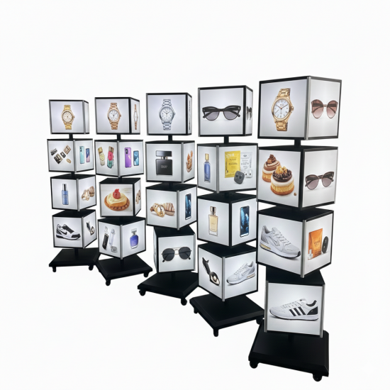 35x35 cm 4 Katlı Ayaklı Dönen Küp