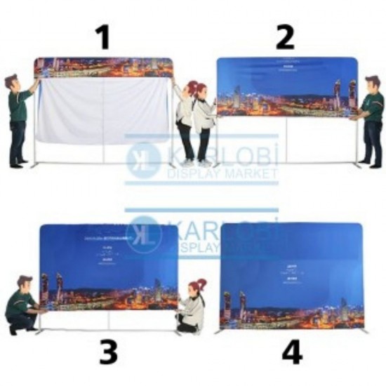 Tekstil Backdrop Sadece Kumaş Baskısı