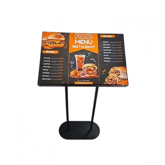 60x39 cm Lightbox Menü Standı