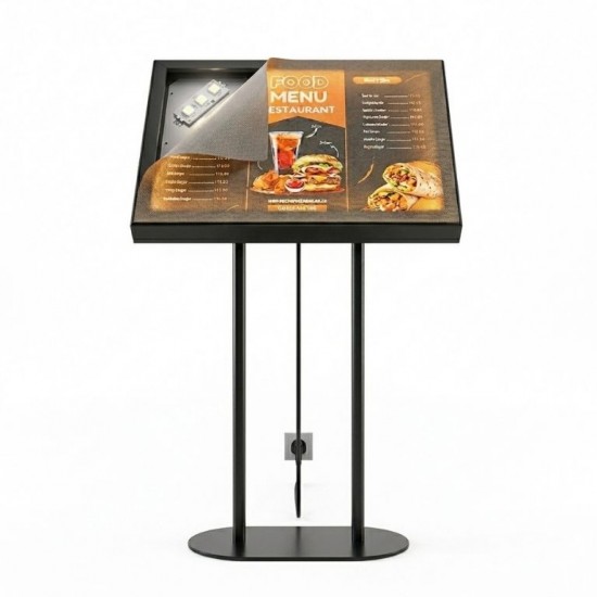 60x39 cm Lightbox Menü Standı