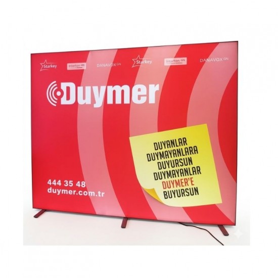 300x225 cm Lightbox Banner Işıklı Çift Taraflı Modüler