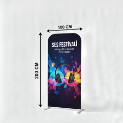 100x200 cm Tekstil Rollup Banner