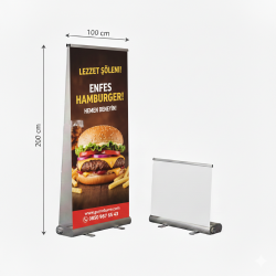Smart Roll Banner Çift Taraflı Çantalı 100x200 cm