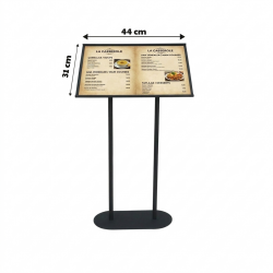 Metal Ayaklı Menü Standı 2xA4
