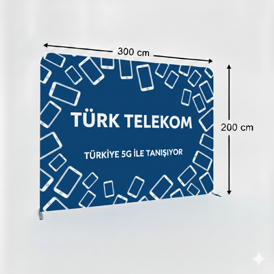300x200 cm Düz Tekstil Backdrop