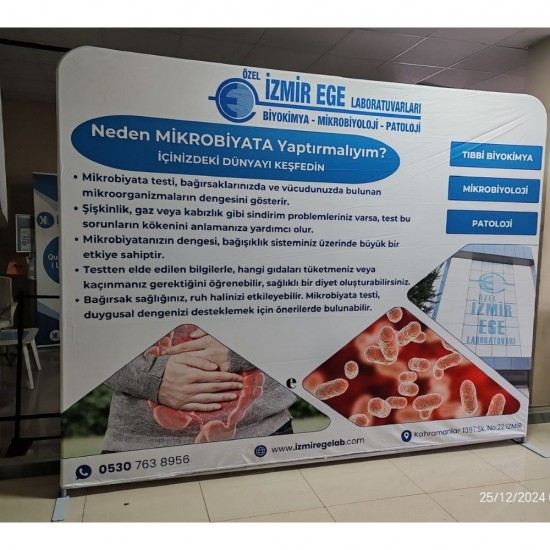 400x230 cm Düz Tekstil Backdrop Kiralama