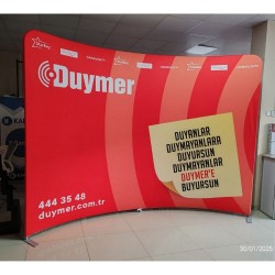 300x230 cm Oval Tekstil Backdrop Kiralama