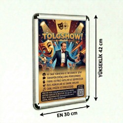 A3 Alüminyum Çerçeve 25 mm 30x42 cm