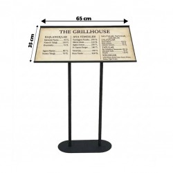 Metal Ayaklı Menü Standı 3xA4