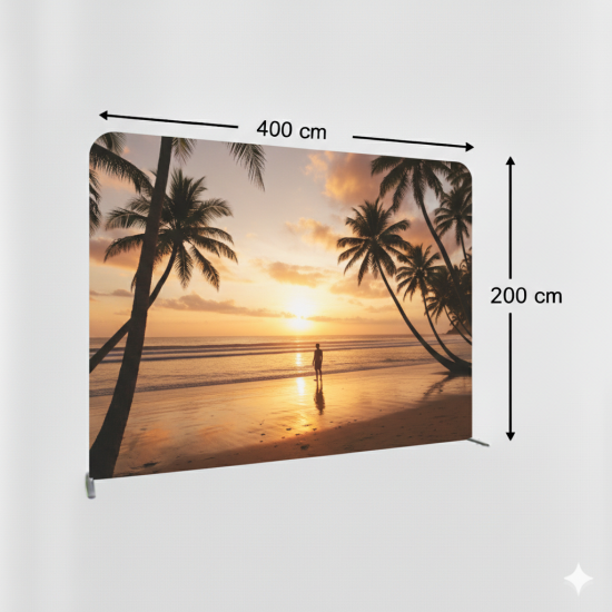 400x200 cm Düz Tekstil Backdrop
