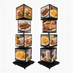 40x40 cm 4 Katlı Ayaklı Dönen Küp