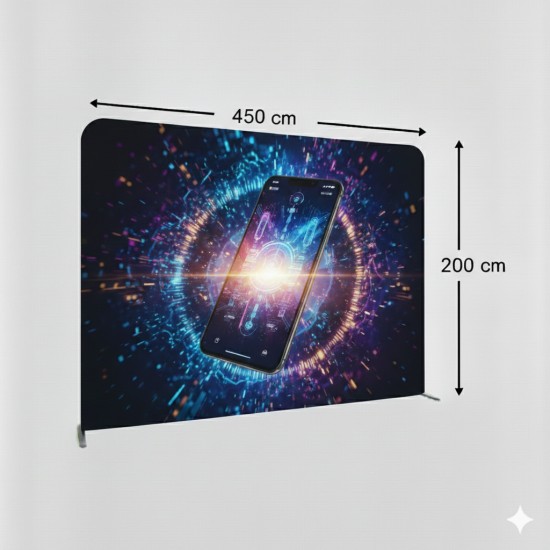 450x200 cm Düz Tekstil Backdrop