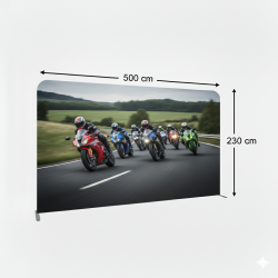 500x230 cm Düz Tekstil Backdrop
