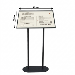 Metal Ayaklı Menü Standı B3 50x35
