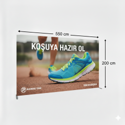 550x200 cm Düz Tekstil Backdrop