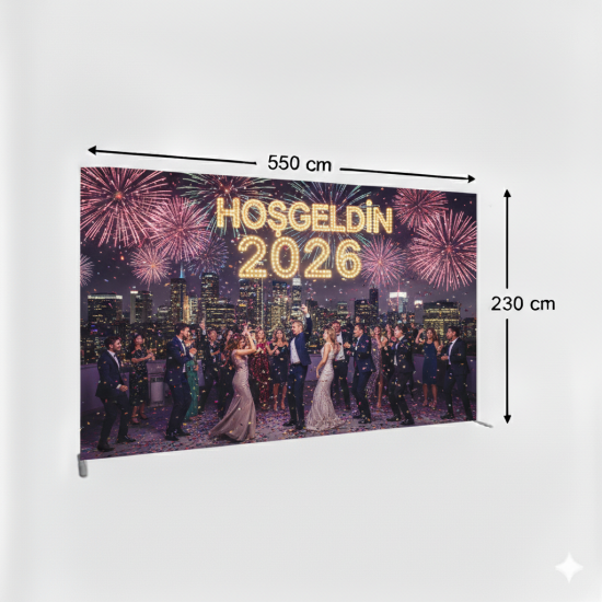 550x230 cm Düz Tekstil Backdrop