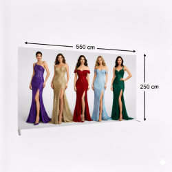 550x250 cm Düz Tekstil Backdrop