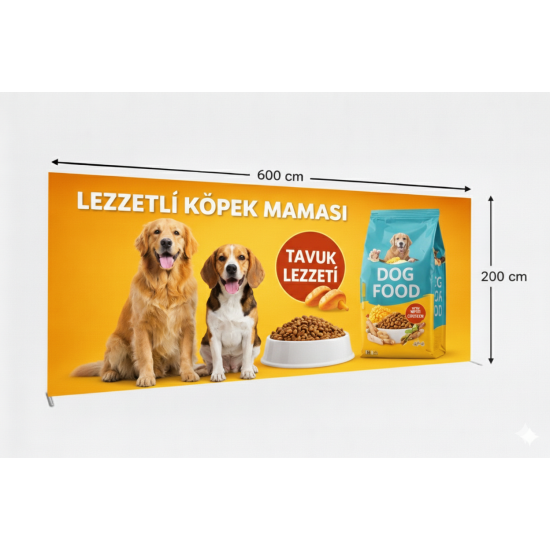 600x200 cm Düz Tekstil Backdrop