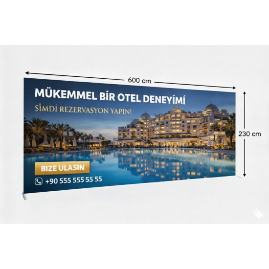 600x230 cm Düz Tekstil Backdrop