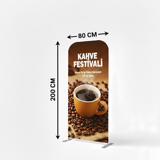 80x200 cm Tekstil Rollup Banner 