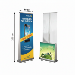 Smart Roll Banner Çift Taraflı Çantalı 80x200 cm
