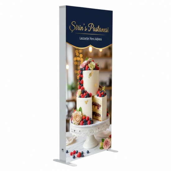 85x200 cm Lightbox Banner Işıklı Çift Taraflı Modüler 