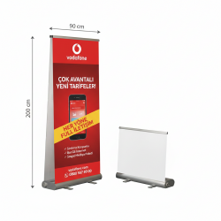 Smart Roll Banner Çift Taraflı Çantalı 90x200 cm