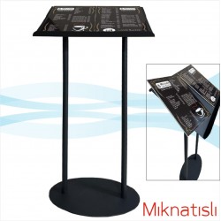 Metal Ayaklı Menü Standı Mıknatıslı 2xA4