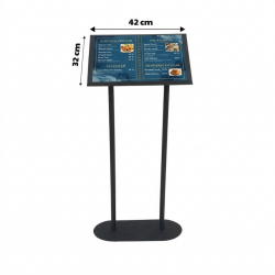 Metal Ayaklı Menü Standı Mıknatıslı 2xA4